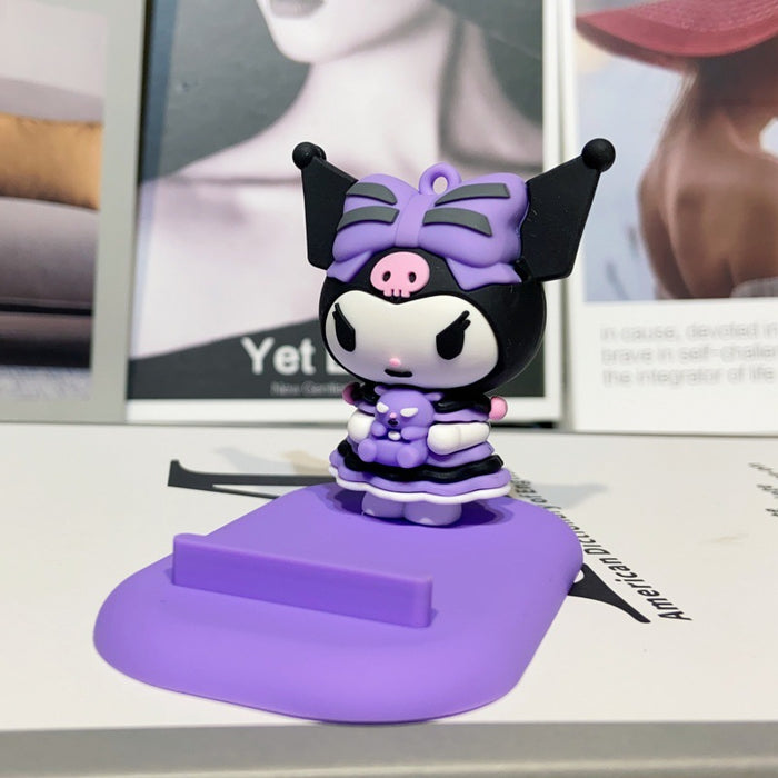 Wholesale Mobile phone holder cartoon figurine desktop decoration ornament