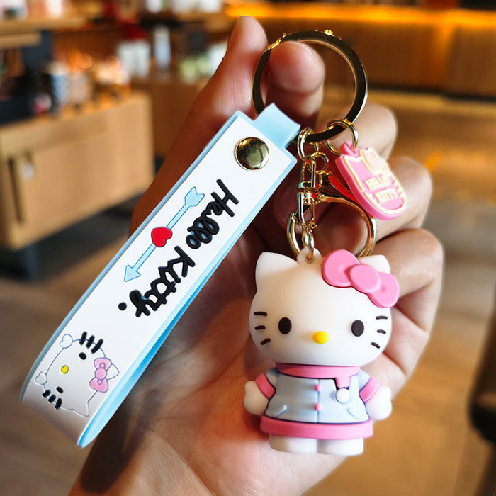 Wholesale Cartoon Doll Silicone Keychain JDC-KC-Tingm203