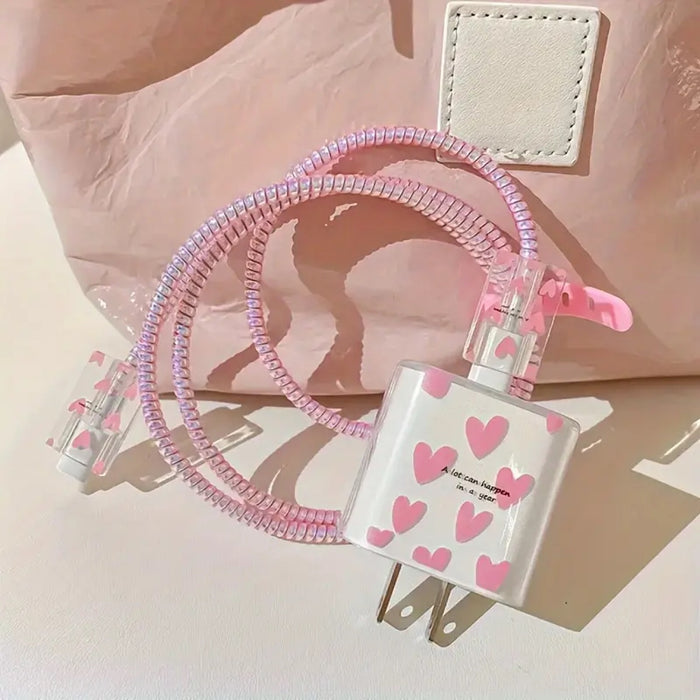 Wholesale Heart-patterned 20W charger protective case