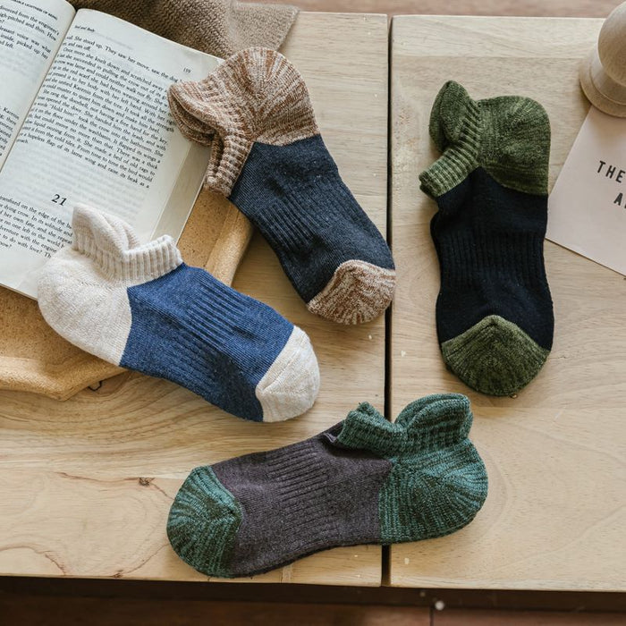 Wholesale Ship socks, short socks, thick fleece loop, sweat absorbing, outdoor hiking and running socks