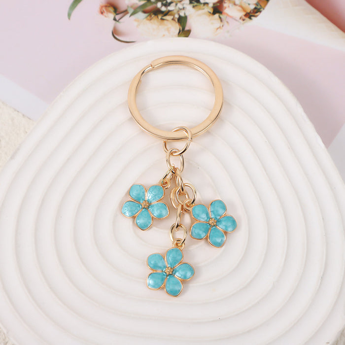 Wholesale Girl Cherry Blossom Keychain Pendant Flower Hanging Mobile Phone Accessories