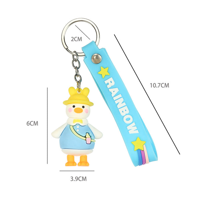 Wholesale Cartoon Cute Couple Backpack Pendant Travel Duck JDC-KC-Aohong010