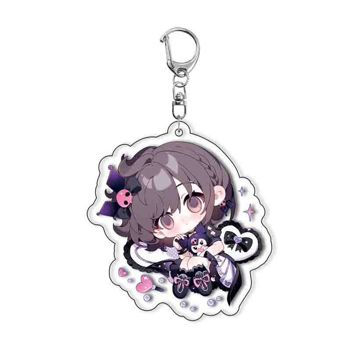 Wholesale Layered Acrylic Keychain - Anime Peripheral Cartoon Pendant