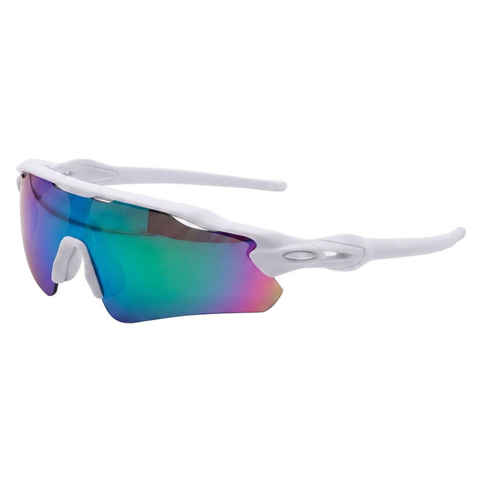 Wholesale Stylish Sports Sunglasses HD Anti UV Windproof Cycling Running Outdoor Goggles Dark Purple Frame Red Lens For Resale