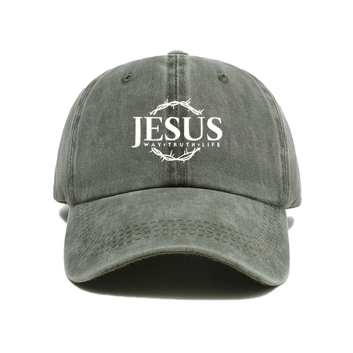 Wholesale Printed baseball cap for outdoor leisure, sun shading, washed retro trend, duckbill cap