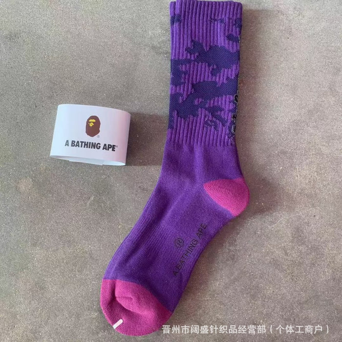 Wholesale Towel Bottom Letter High Socks JDC-SK-Kuos001