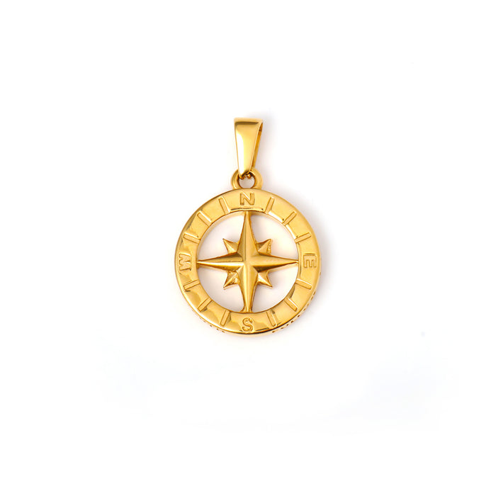 Wholesale 6pcs/set Compass North Star Ring Necklace Pendant ( Single Pendant)