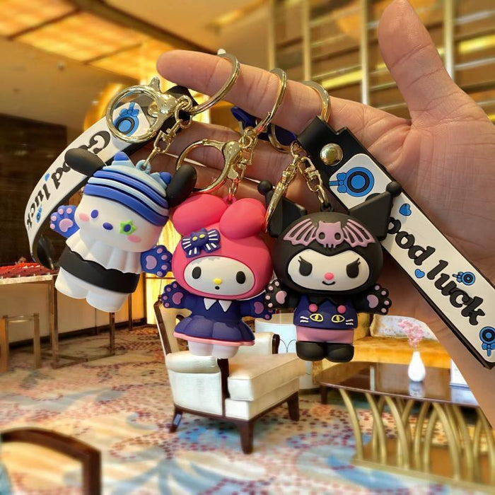 Wholesale Cartoon Silicone Doll Keychain JDC-KC-MingT031