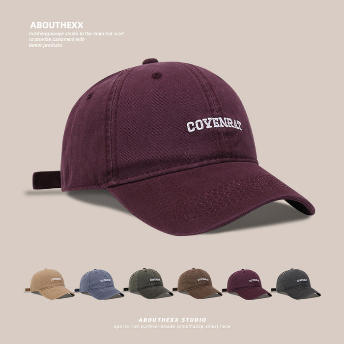 Wholesale Washed Hat Men's and Women's  Double Baseball Cap Face Small All-match Soft Top Cap Trendy