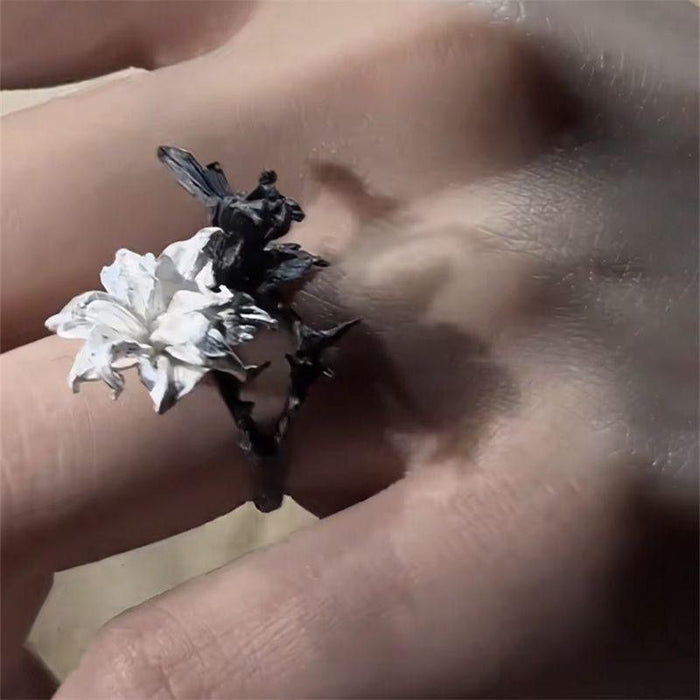 Wholesale Black and White Bipolar Affective Disorder Ring