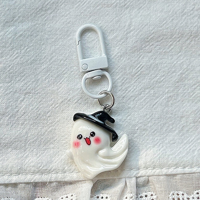 Wholesale Halloween Ghost Skeleton Keychain Cute Gift for Students MOQ≥2
