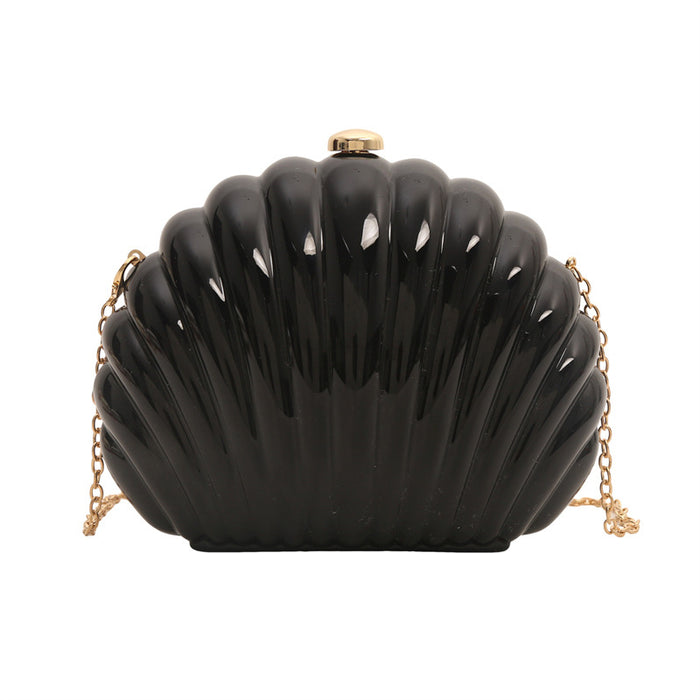 Wholesale New Colorful Shell Bag Fashion Chain Crossbody Evening Bag Acrylic Clutch Cosmetic Bag JDC-SD-TY006