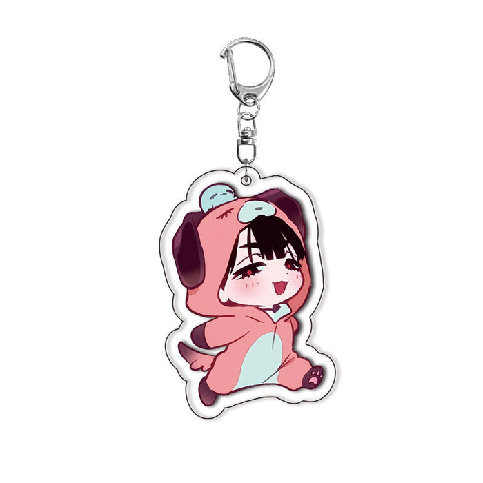 Wholesale Double-sided Acrylic Keychain with Interlayer Anime Merchandise Exquisite Pendant
