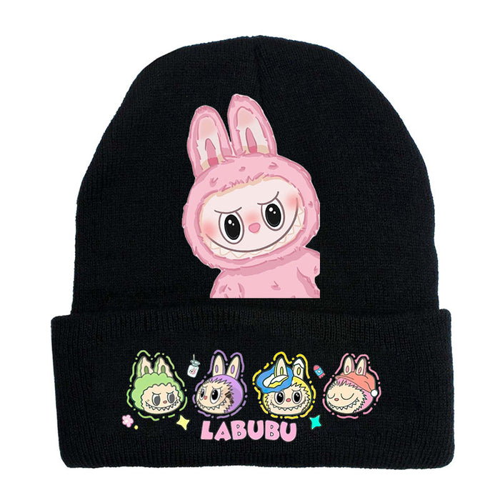 Wholesale   knitted hat autumn and winter new wool hat adult outdoor warm hat cross-border cartoon cold hat