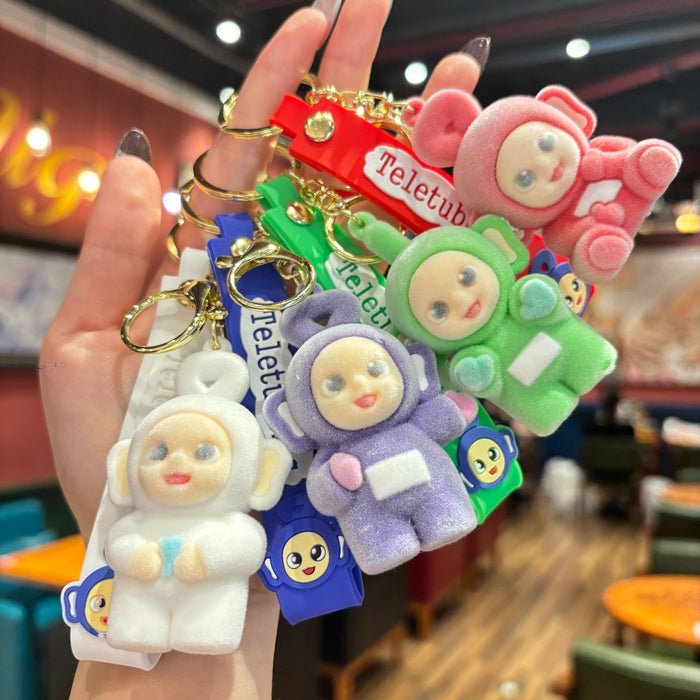 Wholesale Flocked Doll Key Pendant Plush Doll Pendant Bag Pendant Creative Birthday Gift Pendant Gift