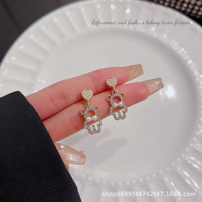 Wholesale Silver needle earrings, small and simple earrings, versatile ear accessories