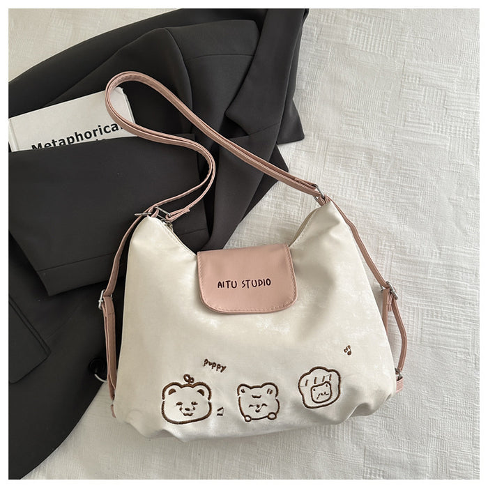 Wholesale New cute and stylish niche fashion, simple commuting texture, versatile single shoulder backpack