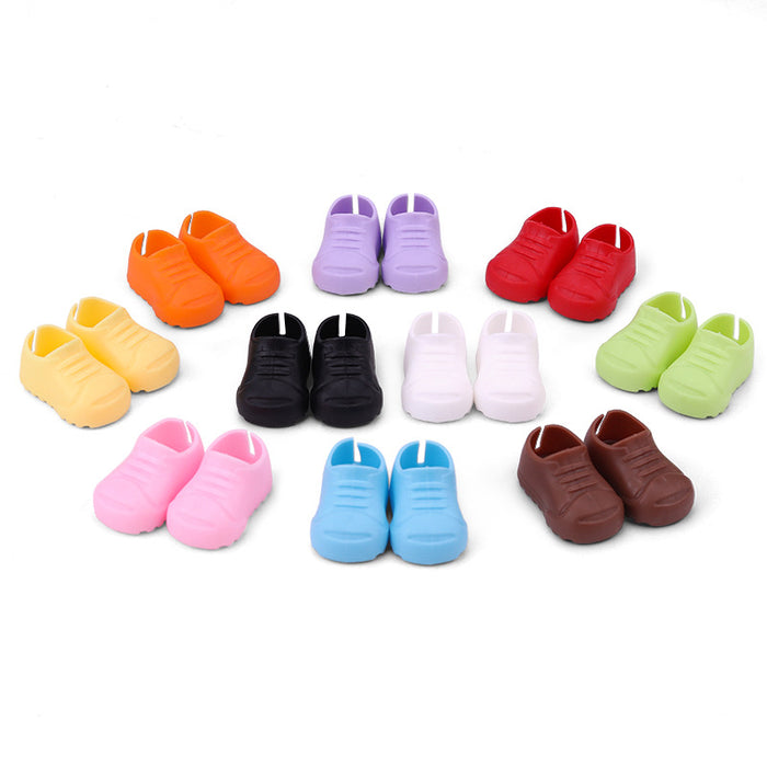 Wholesale Doll pendant doll accessories shoes dress-up casual shoes candy color