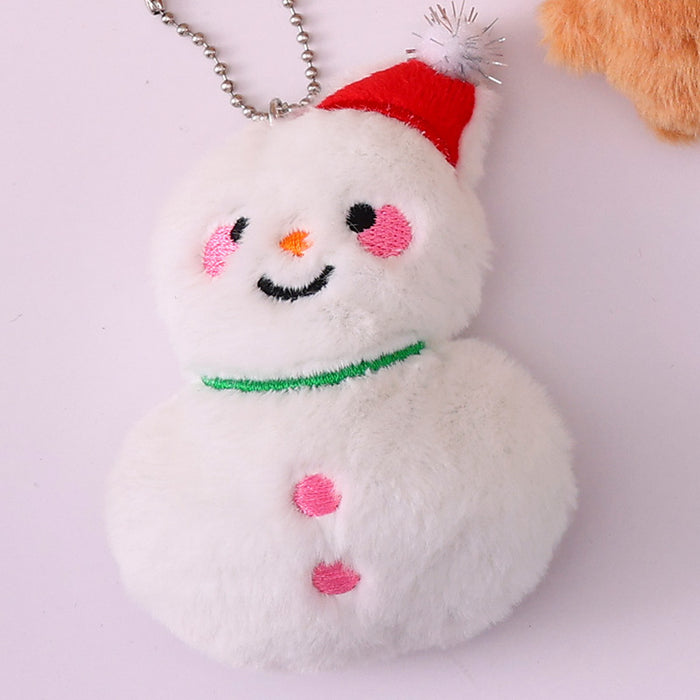 Wholesale Christmas Brooch Cute Plush Christmas Accessories Cartoon Pin Decorations Clothing Accessories