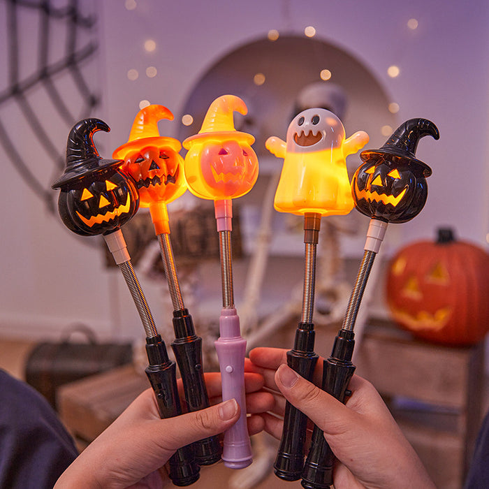 Wholesale  Decoration Pumpkin Lantern Kidsren' s Toys Small Gifts Luminous Hand Stick Bar Party Supplies Gift Props