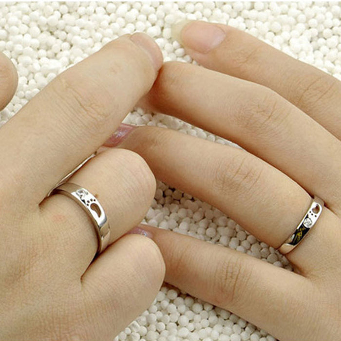 Wholesale  ring Women's couple pair ring  jewelry silver ring
