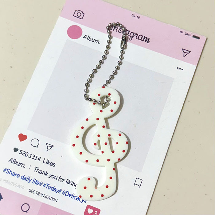 Wholesale Musical Note Cartoon Star Keychain