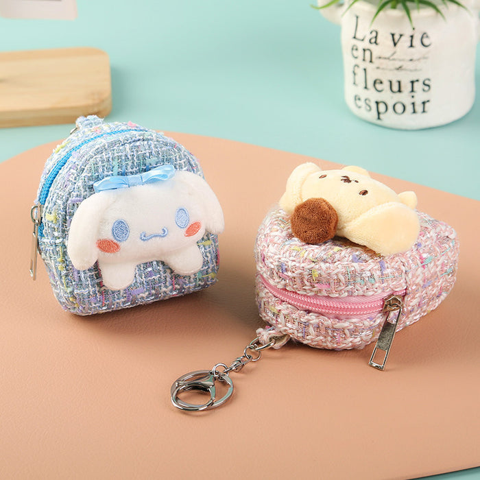 Wholesale Plush Kurommi Melody Pudding Dog Mini Wallet JDC-WT-Yuny002