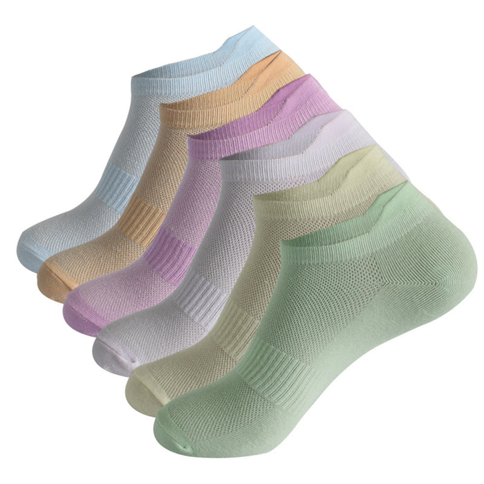 Wholesale Sports socks, breathable mesh running socks, thin boat socks, low cut, shallow mouth