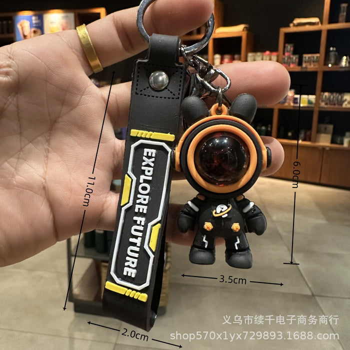 Wholesale Cartoon astronaut keychain couple gift bag decoration creative car keychain pendant