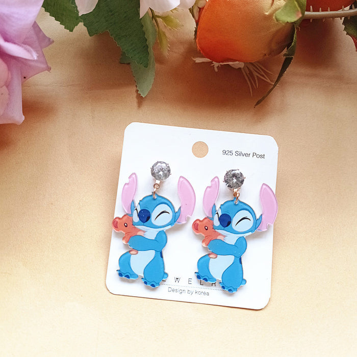 Wholesale Cute Acrylic Cartoon Earrings JDC-ES-Xiaox017