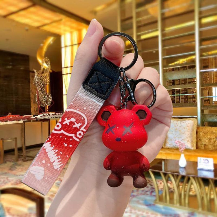 Wholesale Cartoon Bear Resin Doll Keychain JDC-KC-MingT047