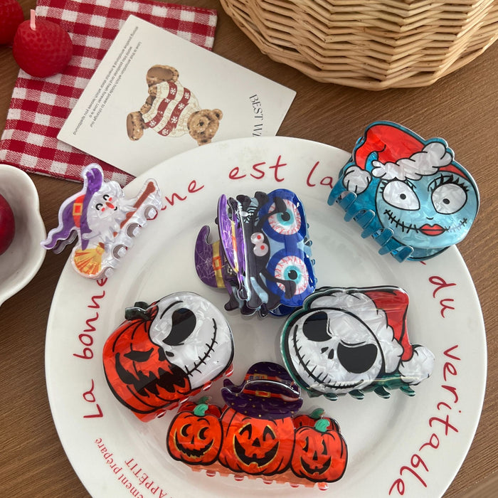 Wholesale  hair clip  pumpkin hair clip funny apple ghost face shark clip holiday headdress