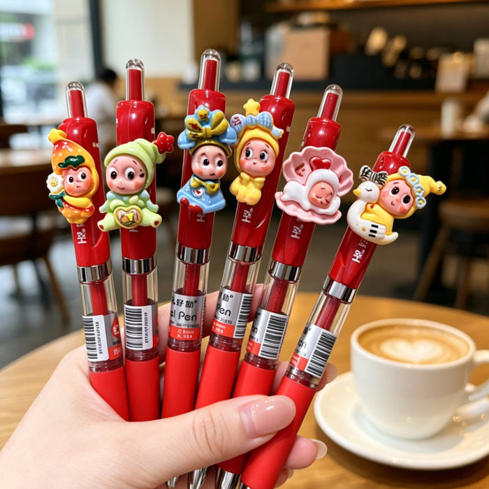 Wholesale Plastic Retractable Gel Pen with Star Pattern for Teachers and Students