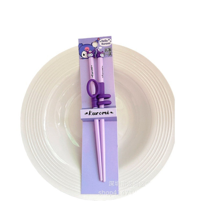 Wholesale Cartoon Learn Chopsticks Training Chopsticks  Toddlers Auxiliary Practice Chopsticks Baby Chopsticks