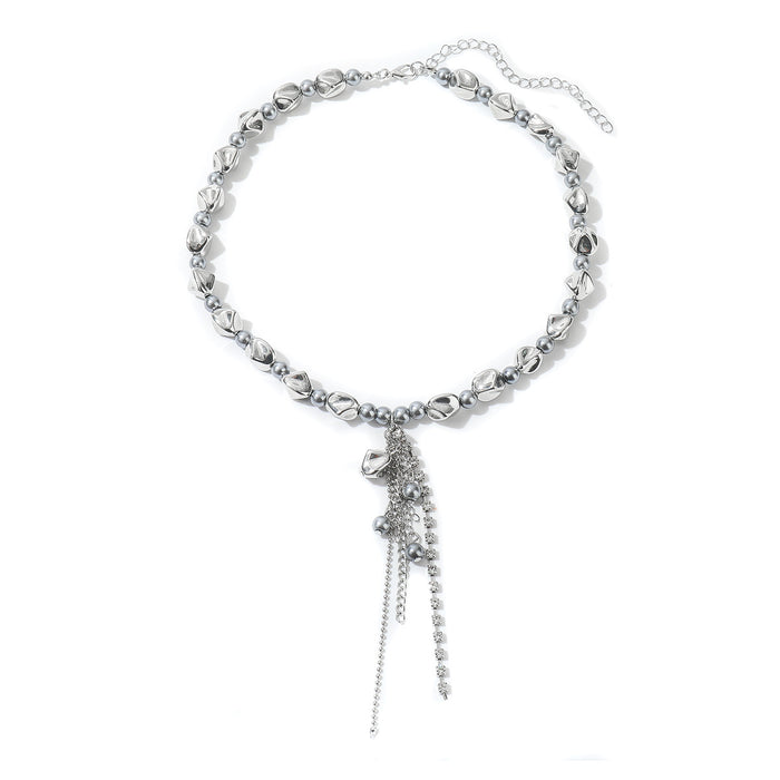 Wholesale Multi-Layered Rhinestone Tassel Chest Jewelry Body Chain Necklace Seaside