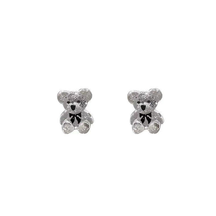 Wholesale Personalized Transparent Bear Earrings with Cute and Stylish Design, Unique Earrings
