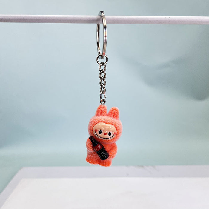 Wholesale Plush Coke Bottle Keychain Pendant Accessories Car Desktop Small Ornament
