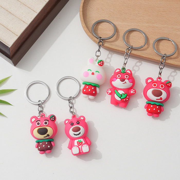 Wholesale Creative keychain pendant, cute animal figurine, car keychain