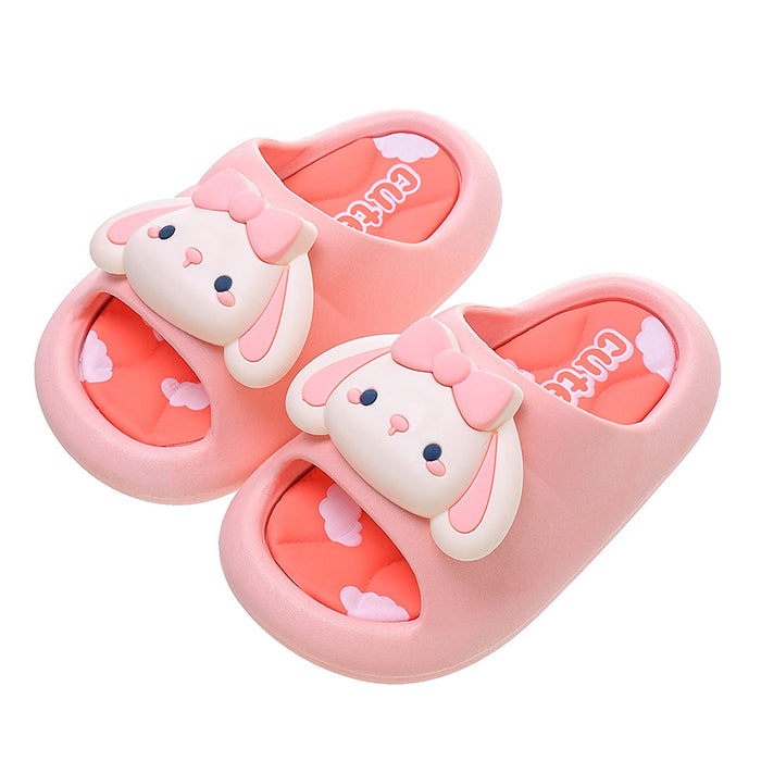 Wholesale Summer Girls Slippers Princess Cartoon Indoor Non-slip Bathroom Bath Cute Soft Bottom Children Slippers JDC-SP-Langd007