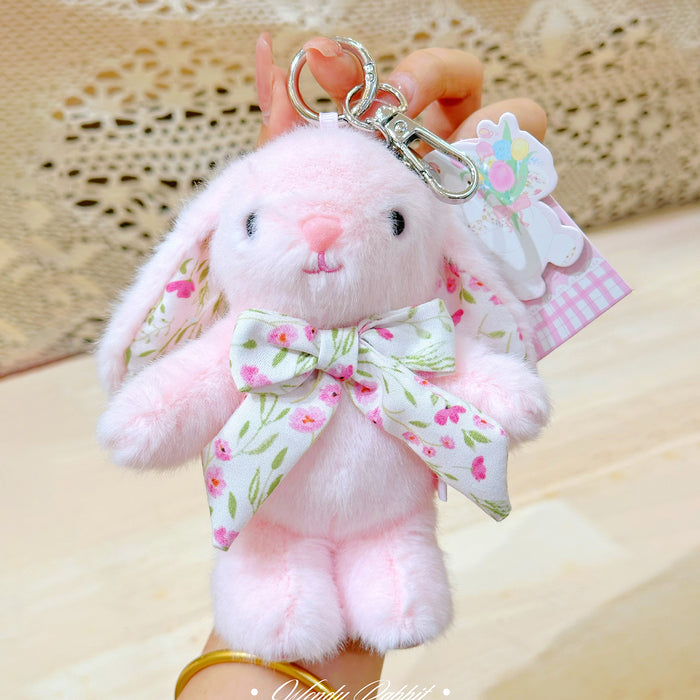 Wholesale 15cm butterfly tie plush keychain pendant