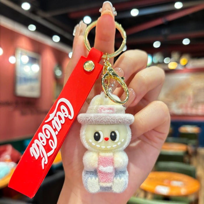 Wholesale Sheep keychain pendant cartoon keychain car keychain bag pendant