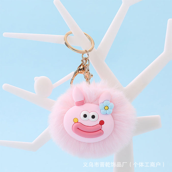 Wholesale Cartoon Cute Fur Ball Pendants Keychains JDC-KC-Jinqian001