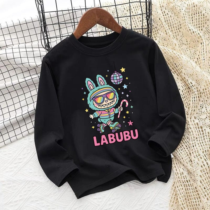 Wholesale Children' s clothing children' s round neck long sleeve autumn clothing cartoon graffiti print boy long sleeve pullover top