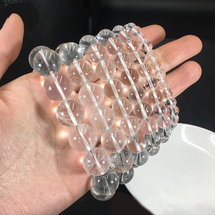 Wholesale White crystal bracelet with demagnetized stone ring, high-end