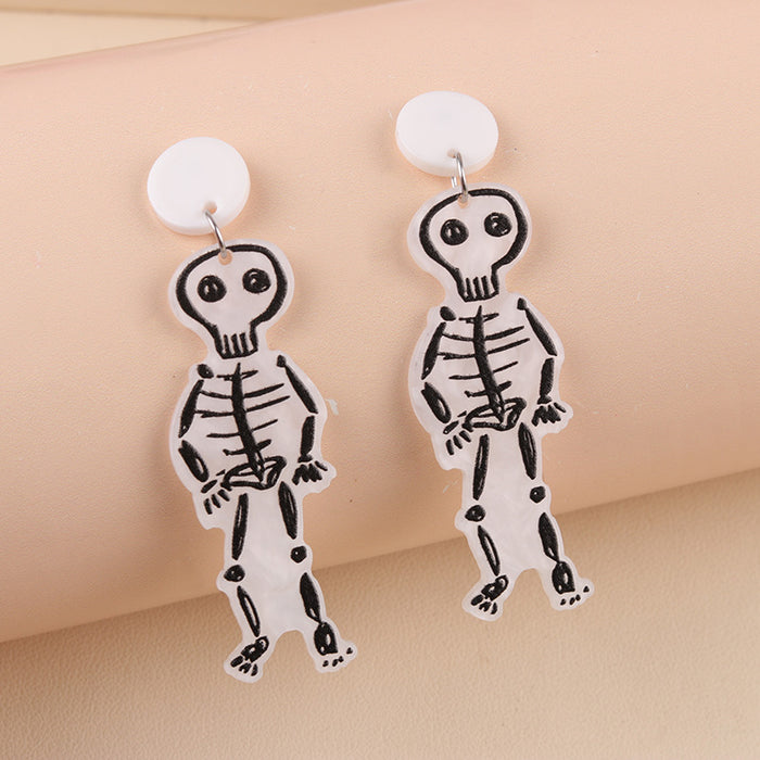 Wholesale  Earrings Pumpkin Ghost Diablo Skull Rack Acrylic Earrings Exaggerated Earrings Ear Accessories for Women