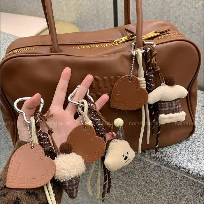 Wholesale Pendant Plush Bag Hanging Braided Rope Korean Style Climbing Rope