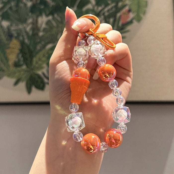 Wholesale DIY Handmade Beaded Car Keychain Pendant Accessories Phone Chain Bag Pendant