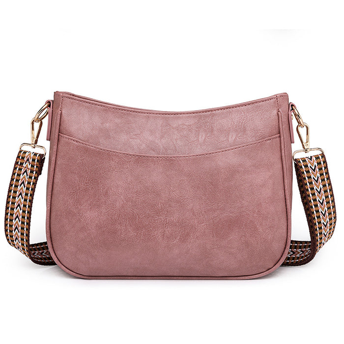 Wholesale Large Capacity PU Solid Color Shoulder Messenger Bag JDC-SD-YouYJ005