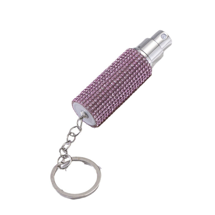 Wholesale Plastic Mini 10ml Diamond Perfume Bottle Keychain JDC-KC-ZY024