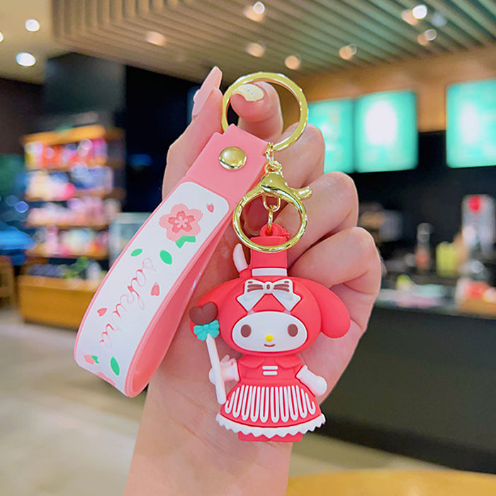 Wholesale Cartoon Silicone Doll Keychain JDC-KC-MingT180